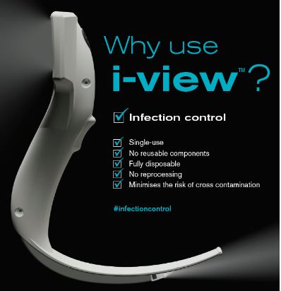 Video Laryngoscope - i deal for high risk procedures such as coronavirus cases