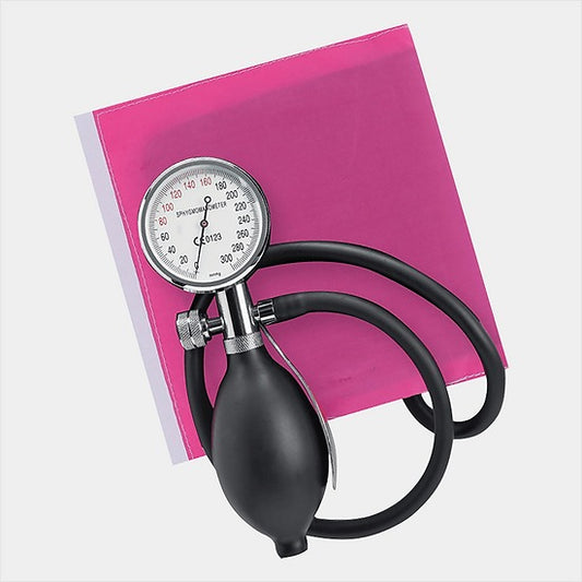 Sapphire Aneroid Sphygmomanometer (Pink Cuff) Palm Head