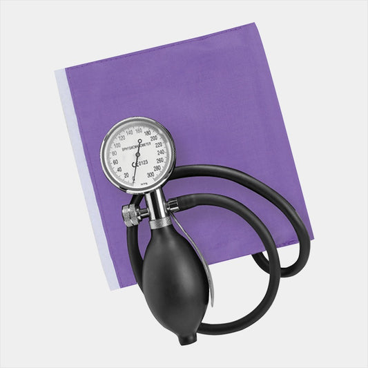 Sapphire Aneroid Sphygmomanometer (Purple Cuff) Palm Head