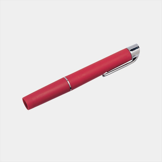 Pen Torch Reusable With Batteries (Red) in Blister Pack