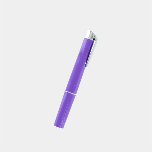 Pen Torch Reusable With Batteries (Purple) in Blister Pack