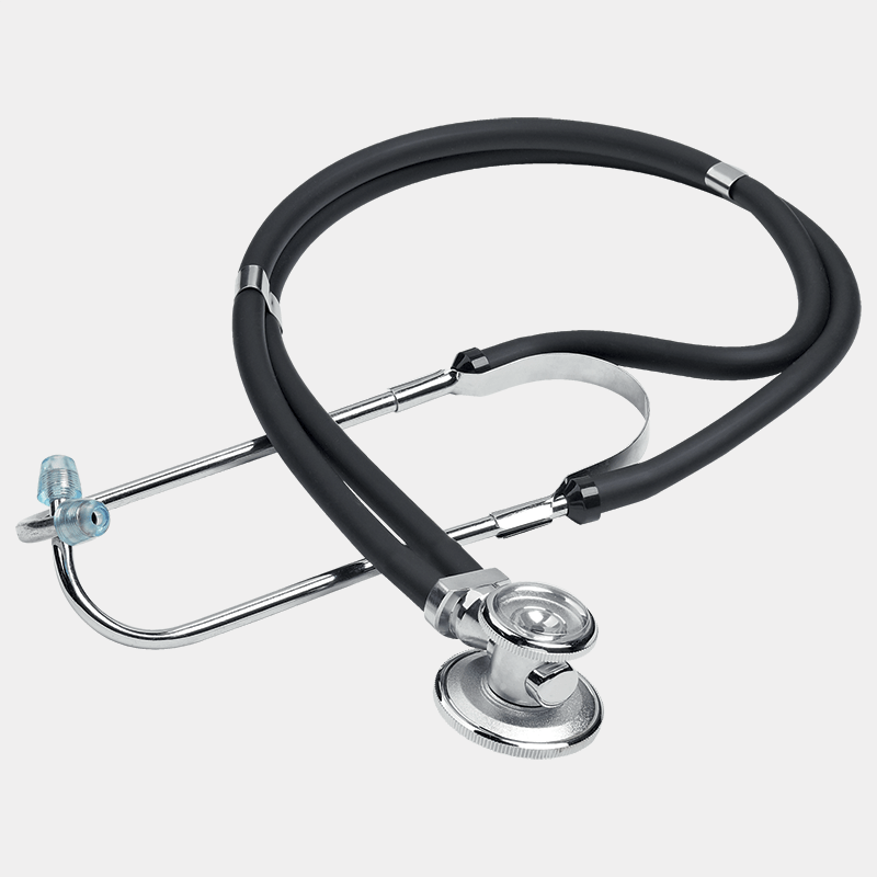 Twin Tube (Sprague Rappaport) Stethoscope (Black)