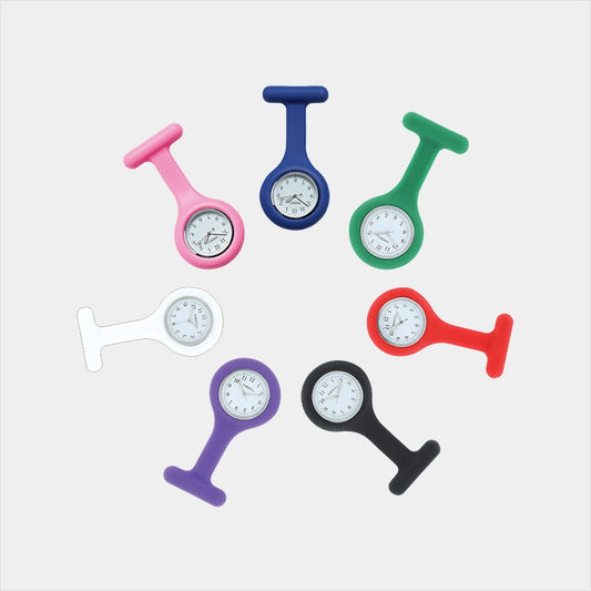 Timesco Silicone Nurses Fob Watch (Pk14) 2 Year Battery Guarantee