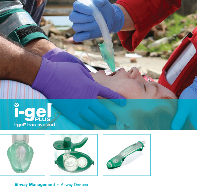 The new i-gel Plus, Supraglottic Airway Size 4 8604000, single unit