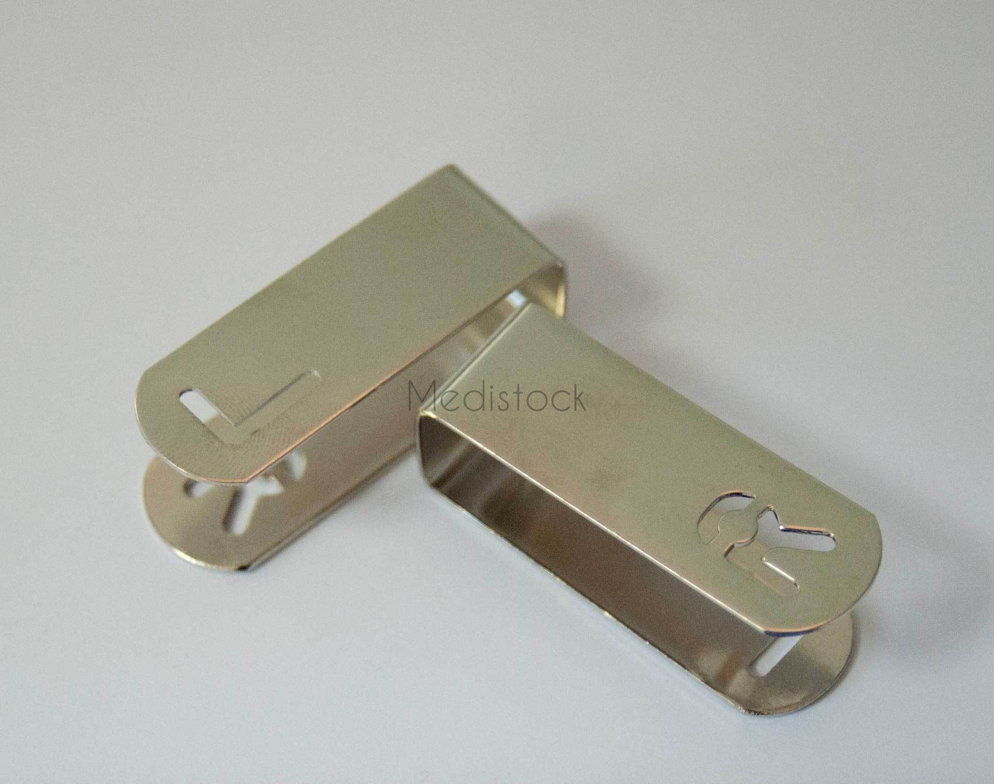 X Ray Marker Casette Clip L and R Stainless Steel UK Made High Quality, Heavy Duty, each-Medistock Medical Supplies