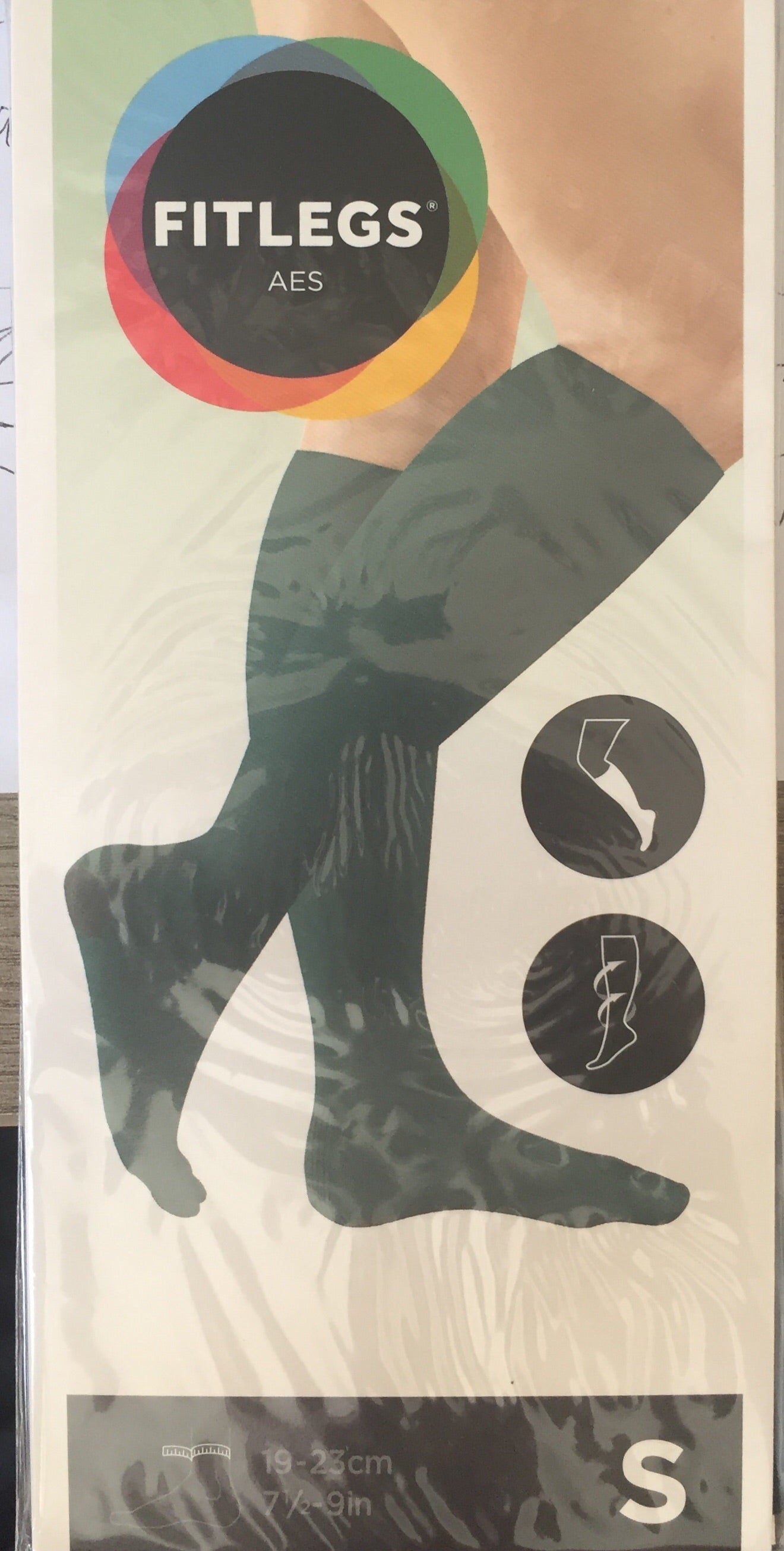 FITLEGS Anti-embolism Stockings DVT Flight Socks PAIR THIGH LENGTH