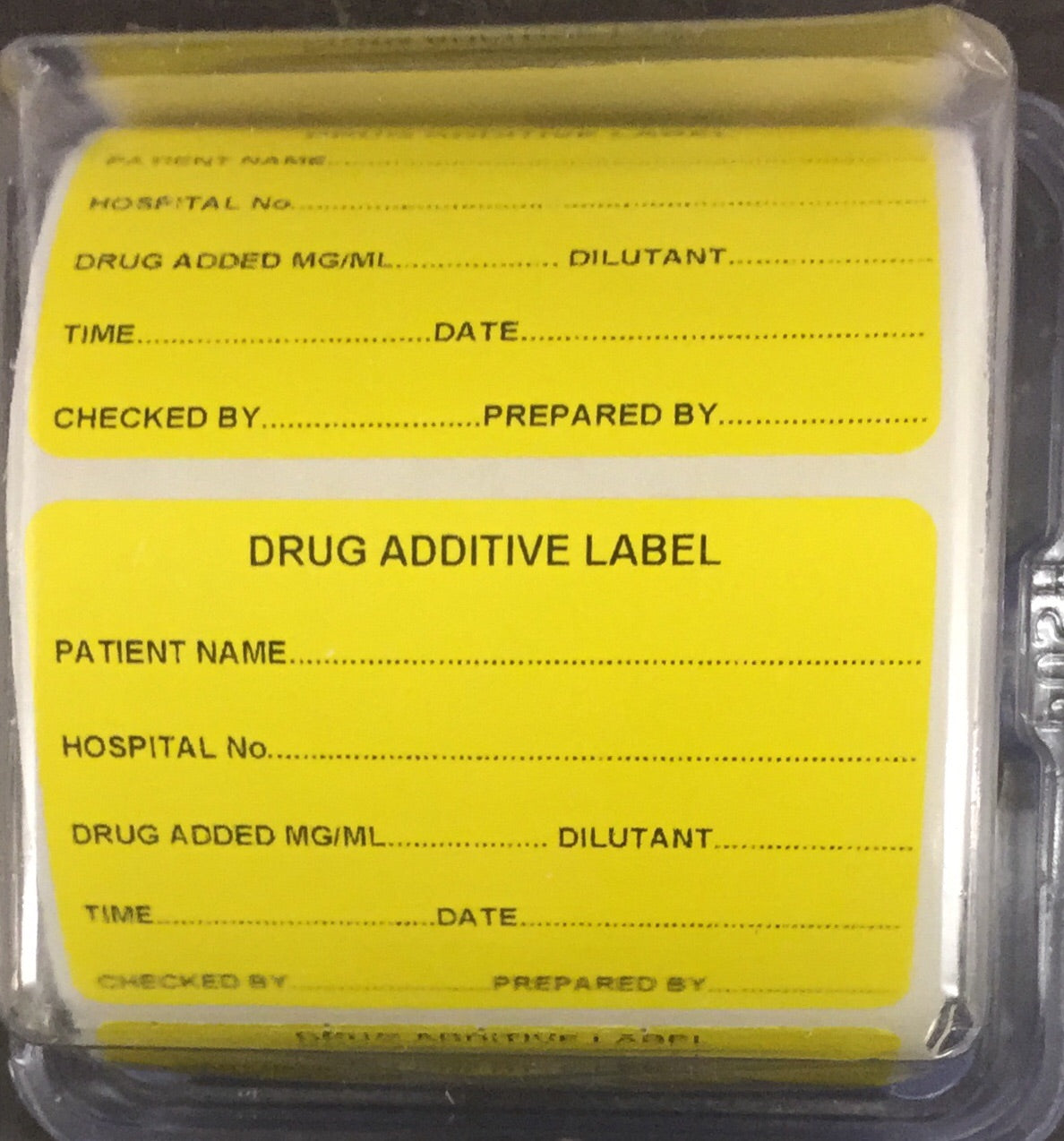 Drugs Added Label, 500 Box