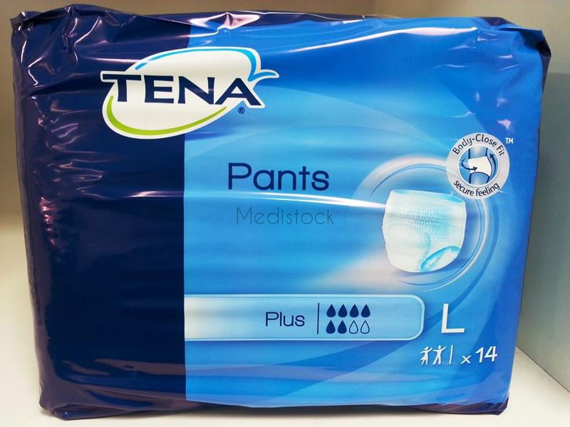 Tena Incontinence pants, size XL, Designed for moderate to heavy urine loss (4 packs of 14)-Medistock Medical Supplies